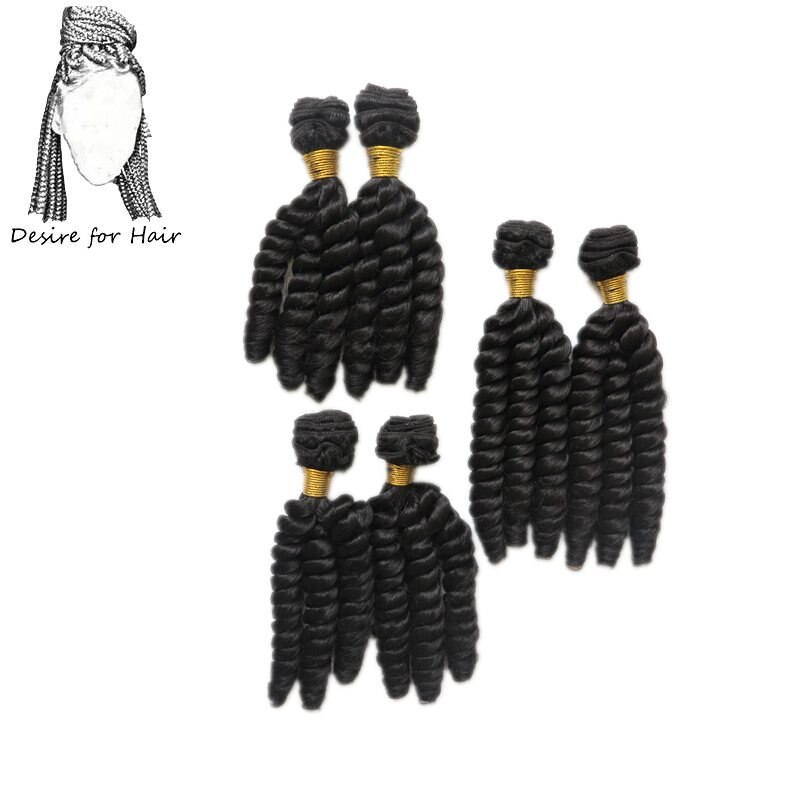 Deseo de pelo 1 paquete 200g 6 mechones 10 pulgadas-14 pulgadas extensiones de pelo ondulado mechones sintéticos resistentes al calor en tejido suelto color marrón: # 2