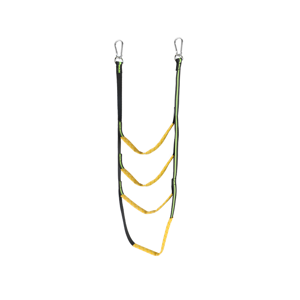 Launching Ladder Boat Folding Ladder Portable Yacht Boat Side Hanging Ladder 3/4/5 Step Boat Rope Ladder Boarding Soft Ladder: black