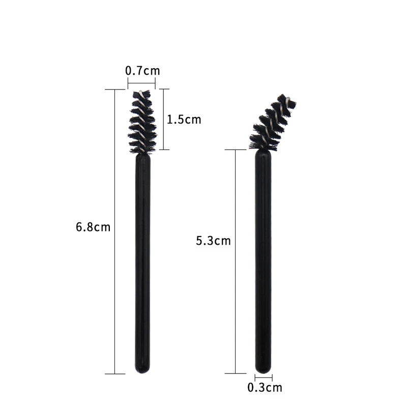 100/50 Mini Wimperborstels Mascara Wands Cosmetica Applicator Microbrush Wenkbrauw Borstel Make-Up Tool Lift Lash Extension Supplies