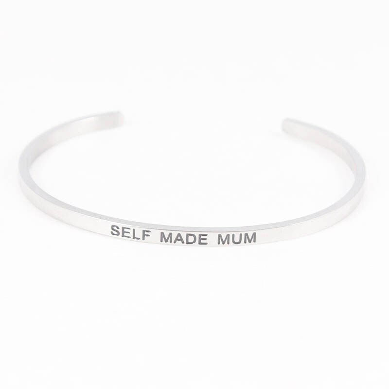 3.2mm Stainless Steel Bangle Engraved you are my sunshine Inspirational Quote Cuff Mantra Bracelet for Women: 15