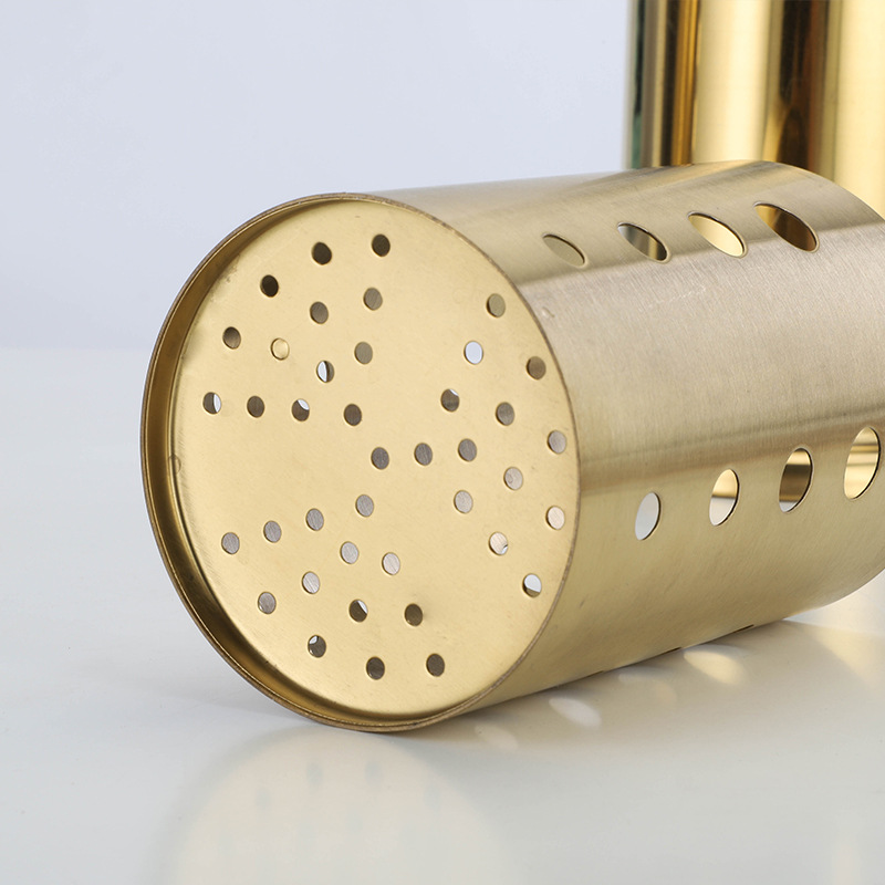 Gold Stainless Steel Chopstick Cutlery Drainer Box Tableware Organizer Rack Spoon Fork Storage Holder Kitchen Accessories