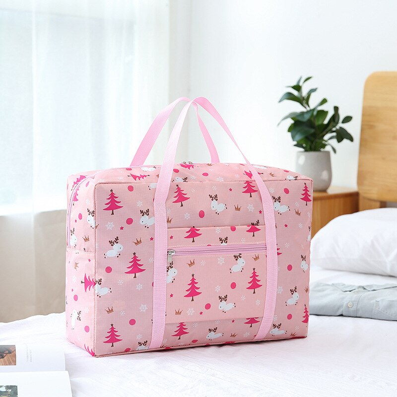 Große Faltbare Reise Duffle Tasche Wasserdichte Kleidung Lagerung Organizer Männer Frauen Wochenende Gepäck Tasche Verdicken: Rosa Schaf