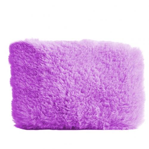 Winter schattige mini vervangbare zelfverwarmende binnenkernen pluche hoes handwarmer huishoudelijke artikelen warmteproducten: Paarse pluche hoes