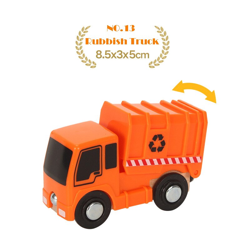 1PC di trasporto di Legno del Treno Magnetico Camion di Legno Accessori Giocattoli per I Regali Dei Bambini Fit Ferrovia Biro Tutte Le Marche Tracce Di Legno