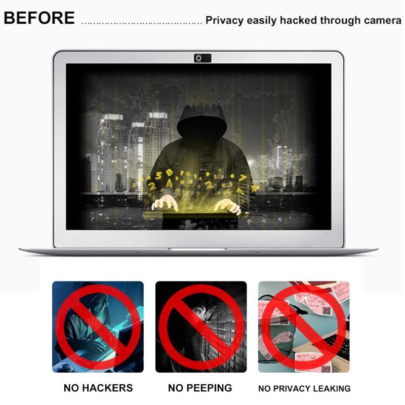 3pcs Black Webcam Cover Plastic Shutter Privacy Protection Shutter Shield Anti-hacker for Smartphone Laptop Desktop Camera