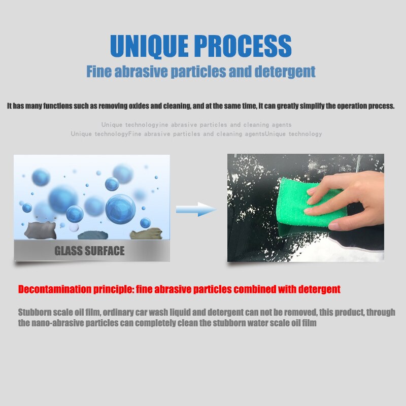 Potable Car Scratch Remover Liquid Sponge Glass Deep Cleanser Car Glass Cleaning Sponge Glass Remove Oil Film
