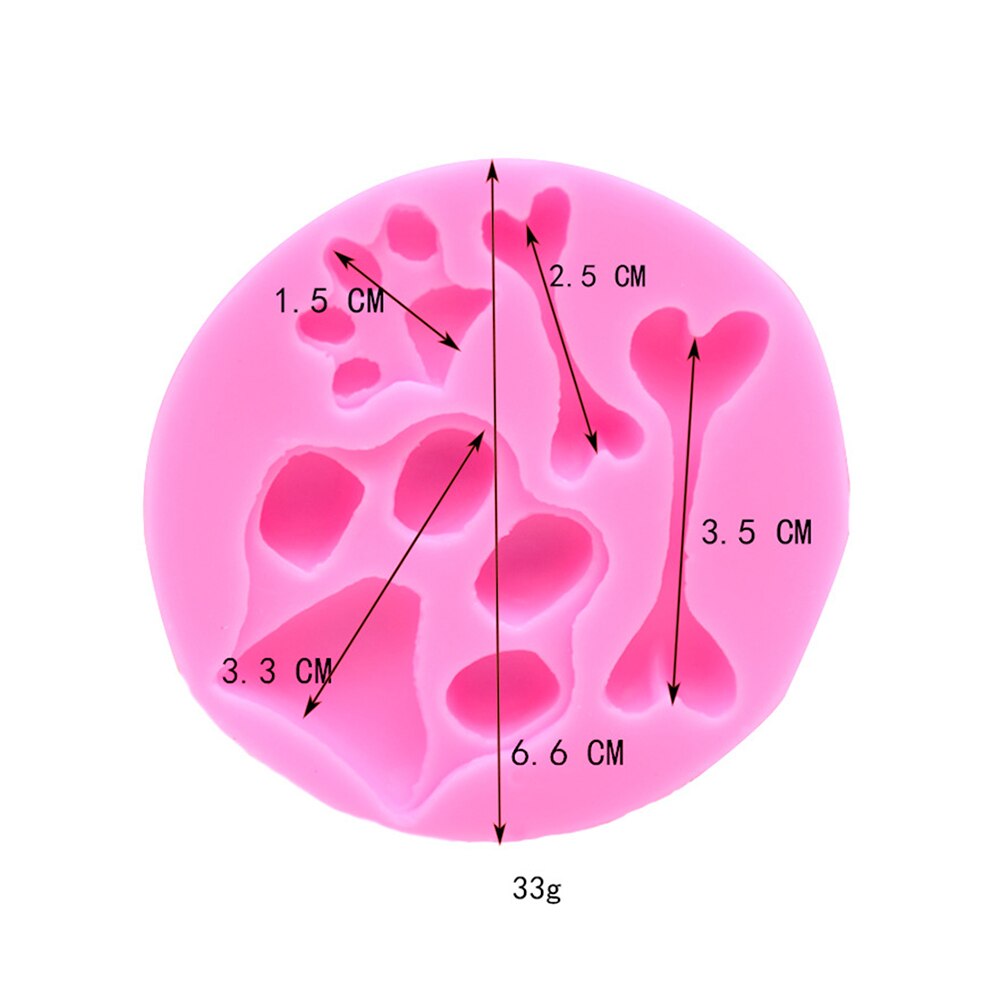 1PC Hond Voet Poot Bot Vorm Siliconen Mal Chocolade Fondant Taart Bakvorm Taart Decoreren Gereedschappen