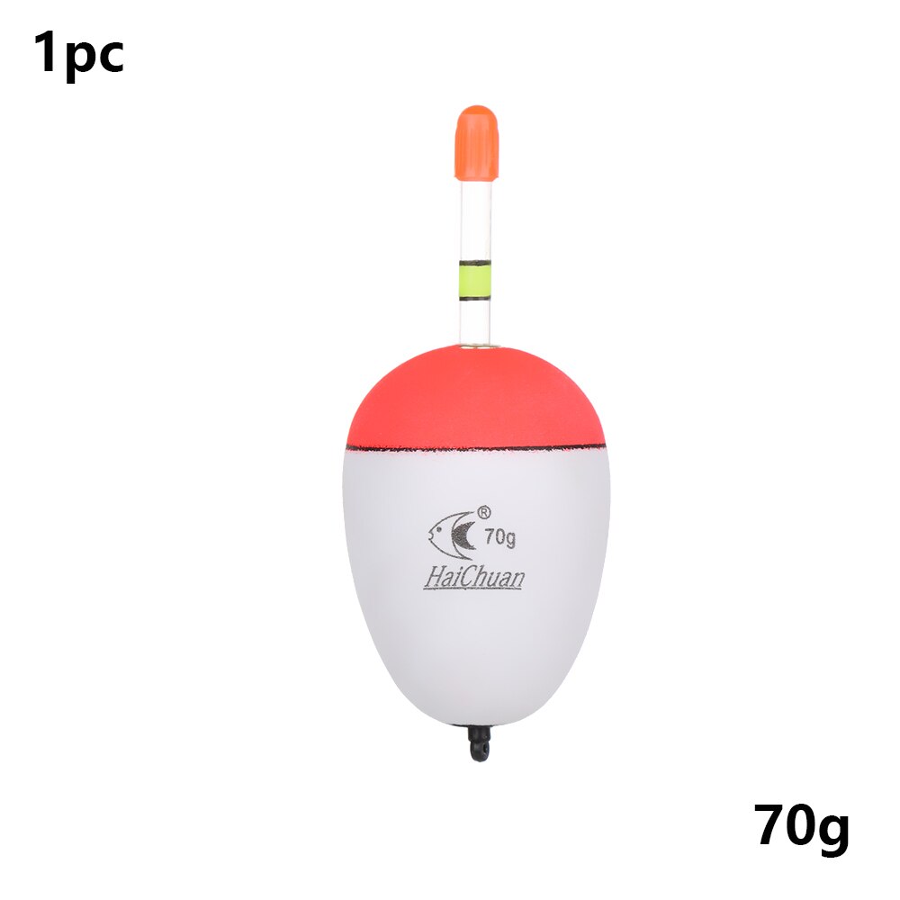 10-100g fiskeri nat float eva lysende float fisk agn til havfiskeri karpe fiskegrej tilbehør plast bobber: 70g