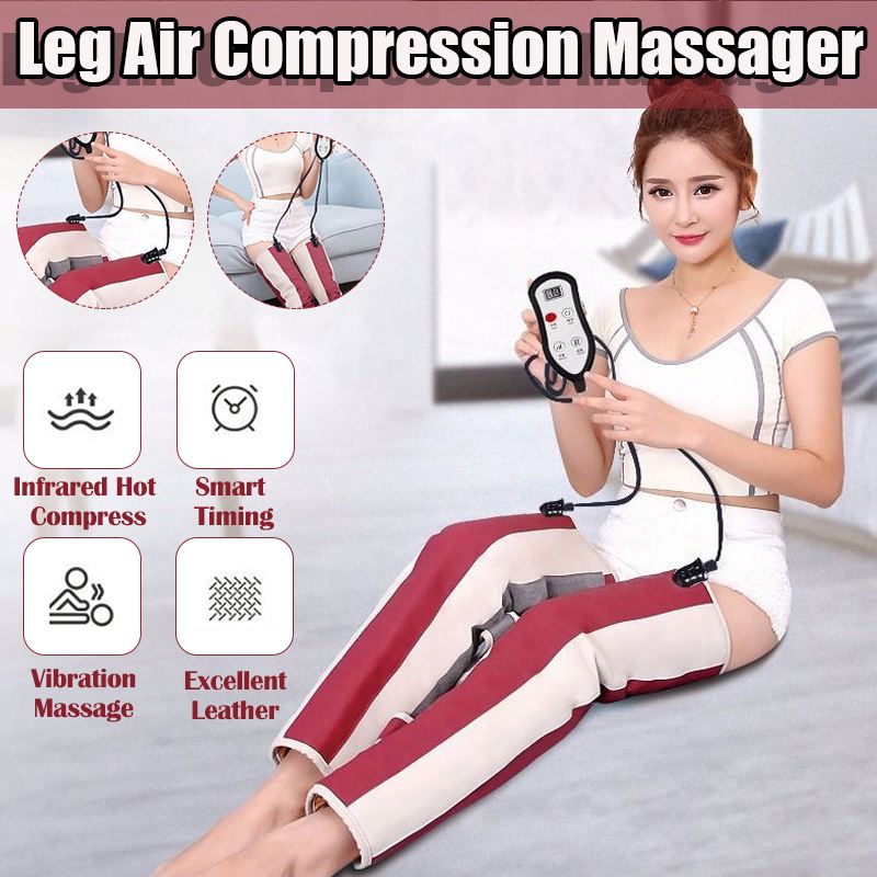 Elektrische Air Compressie Been Massager Elektrische Circulatie Been Wraps Kalf Massage Machine Body Voet Enkels Pijn Verlichten Vermoeidheid