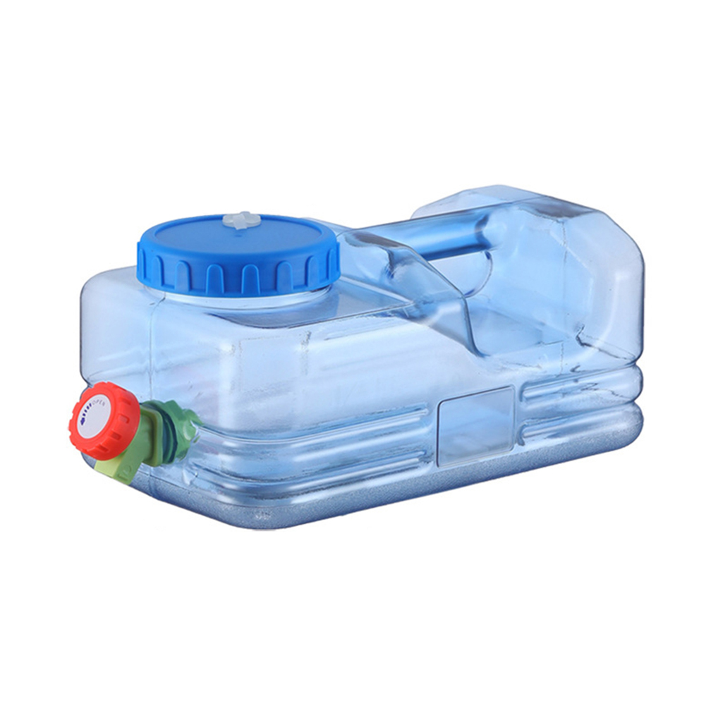 5/5.5/7.5/10L Capacity Pure Water Buckets Container with Faucet Portable Driving Water Tanks emergency water storage: Gold