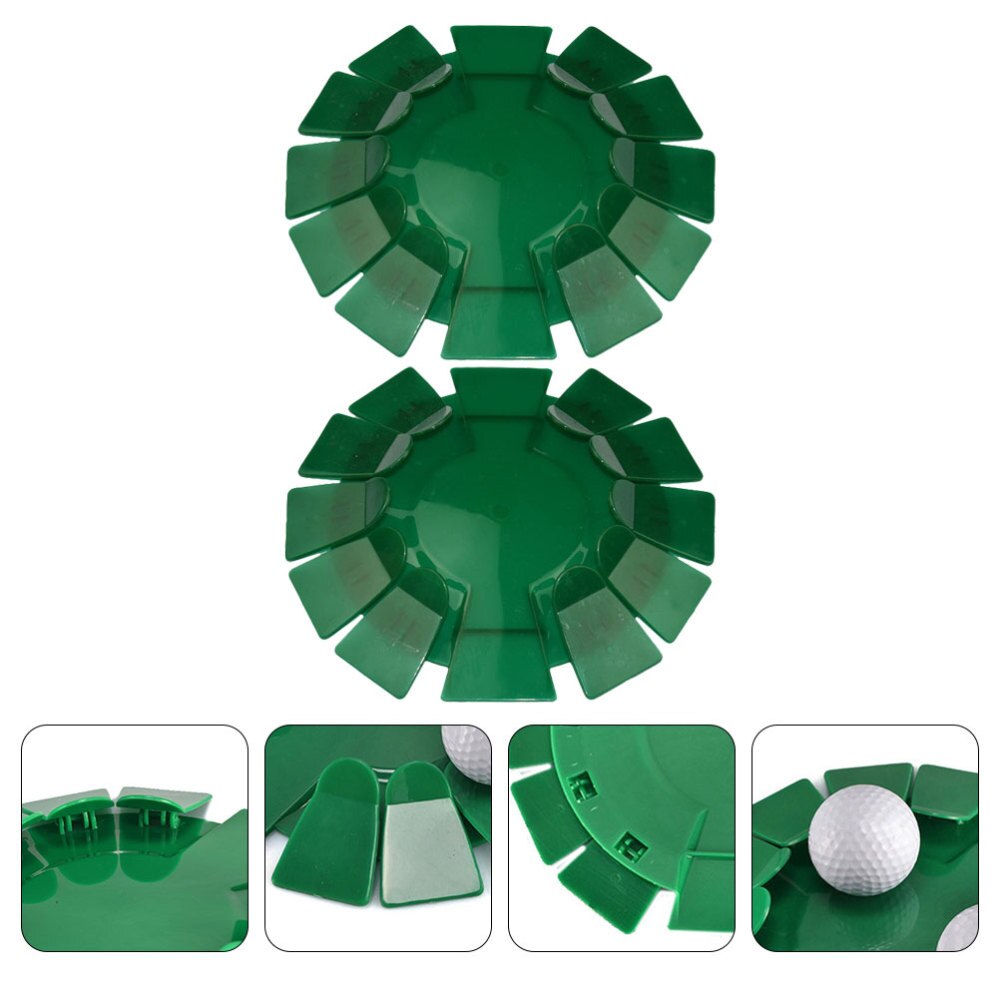 2 Pcs Golfs Practice Hole Golfs Putter Practice Hole Training Aid Device