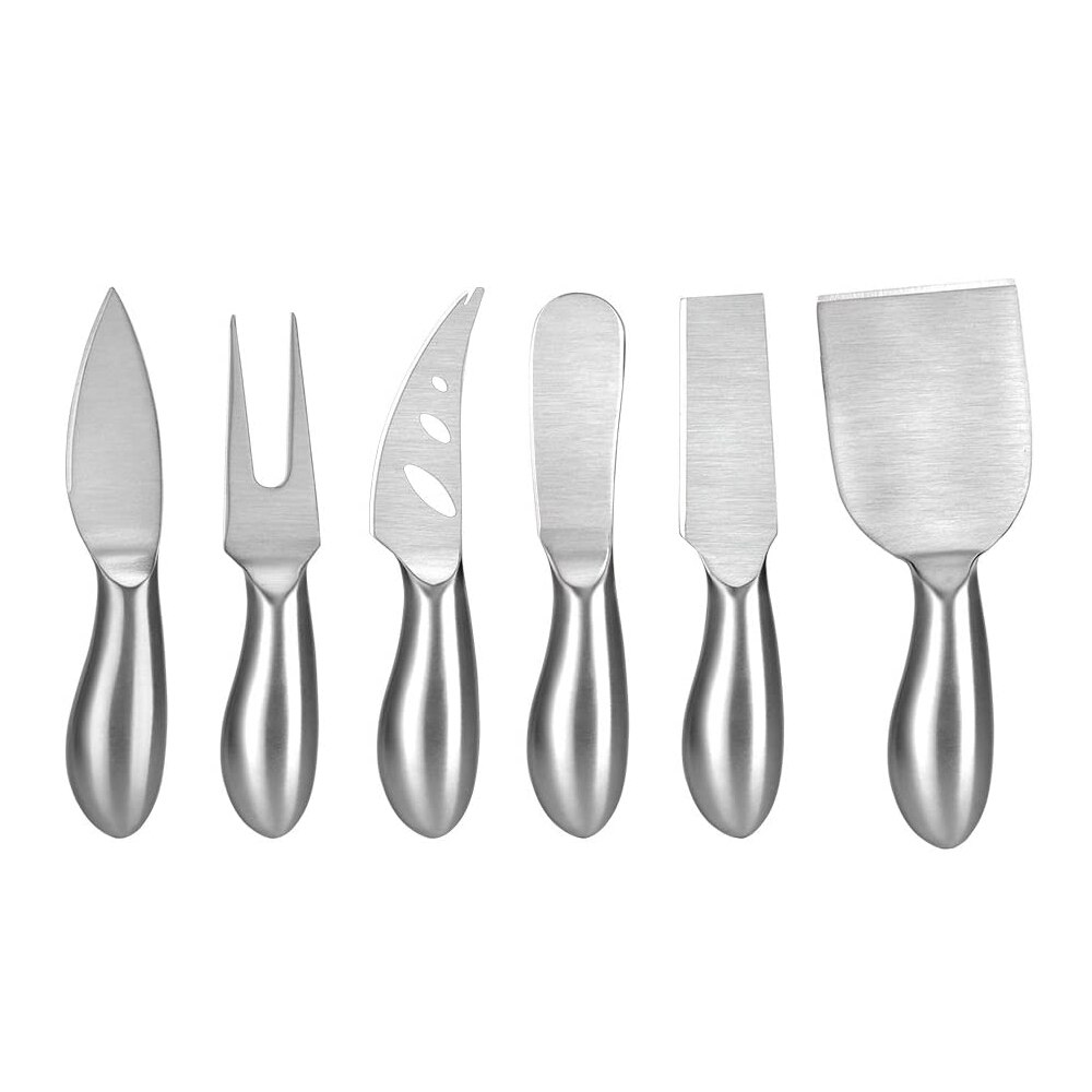 Premium 6-Piece Cheese Knife Set - Stainless Steel Cheese Tool Cheese Knives with Box,Perfect Christmas Party