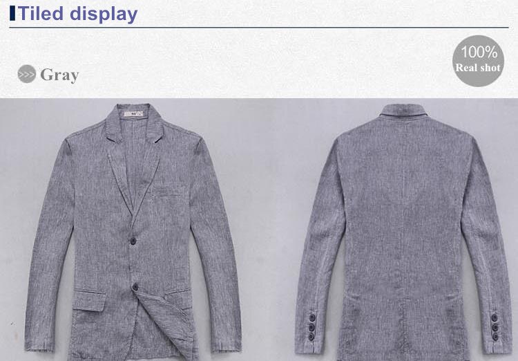 Italië brand blazer mannen linnen jas mannen casual solid jassen heren lente herfst jacket man vlas mode grote blazer masculino