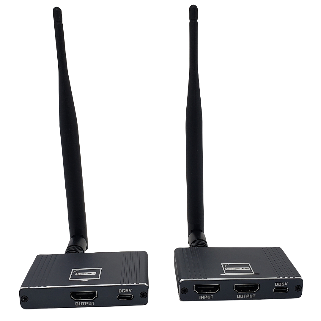 200M draadloze HDMI-extender met rotatie 1080P 5.8G HDMI Audio Video Zender en ontvanger met HDMI Loop Out 8TX naar 1Rx
