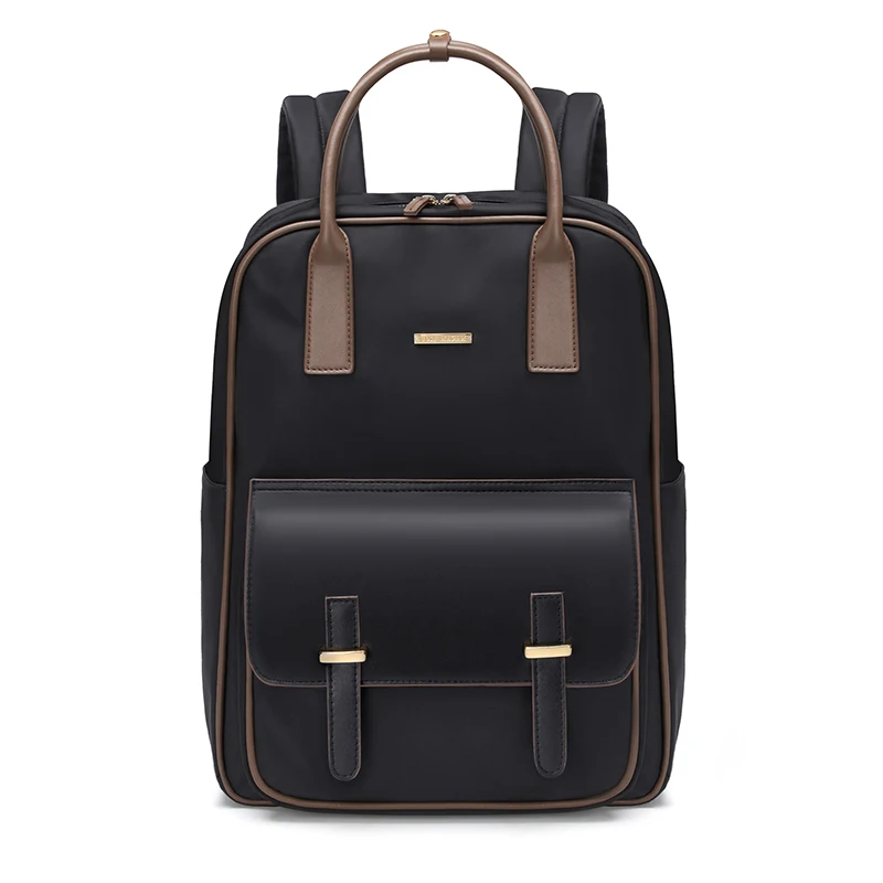 GOLF Rugzak Handtassen voor Dames 2024 Luxe Vrouwelijke Rugzak Vintage Uitziende Reizen Schoudertas Commuter 15 inch Groot: Black