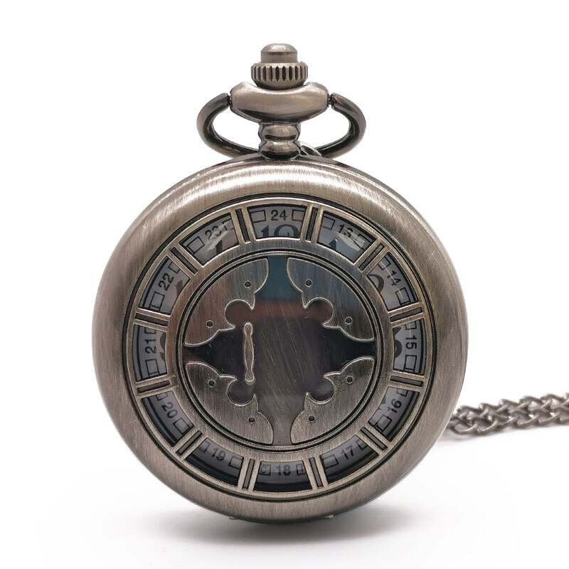 Steampunk Hollow Case Pattern Quartz Pocket Watch women men Analog Pendant Chain Pocket Fob Watches mens for men