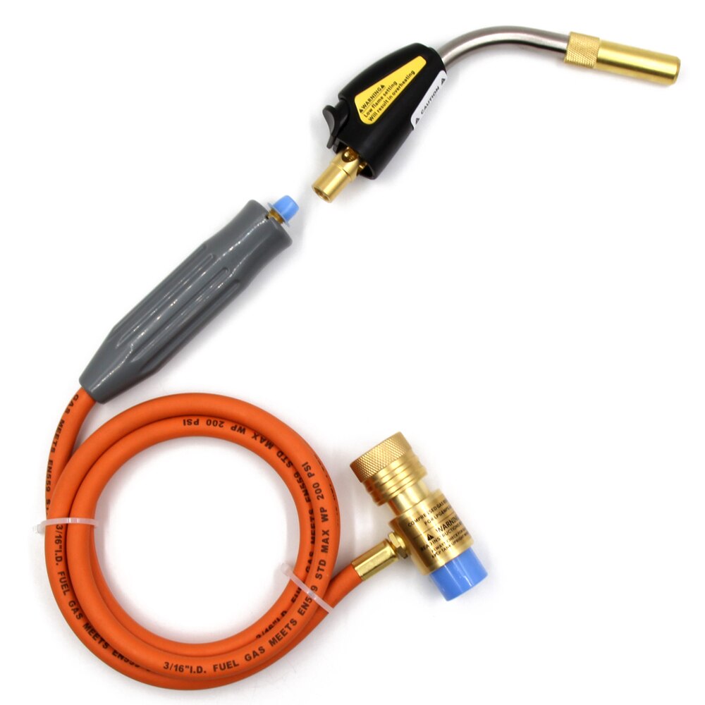 KKMOON Mapp Welding Propane Torch with Self Ignition Trigger and 1.5m Hose Fit for BBQ Food Heating Soldering