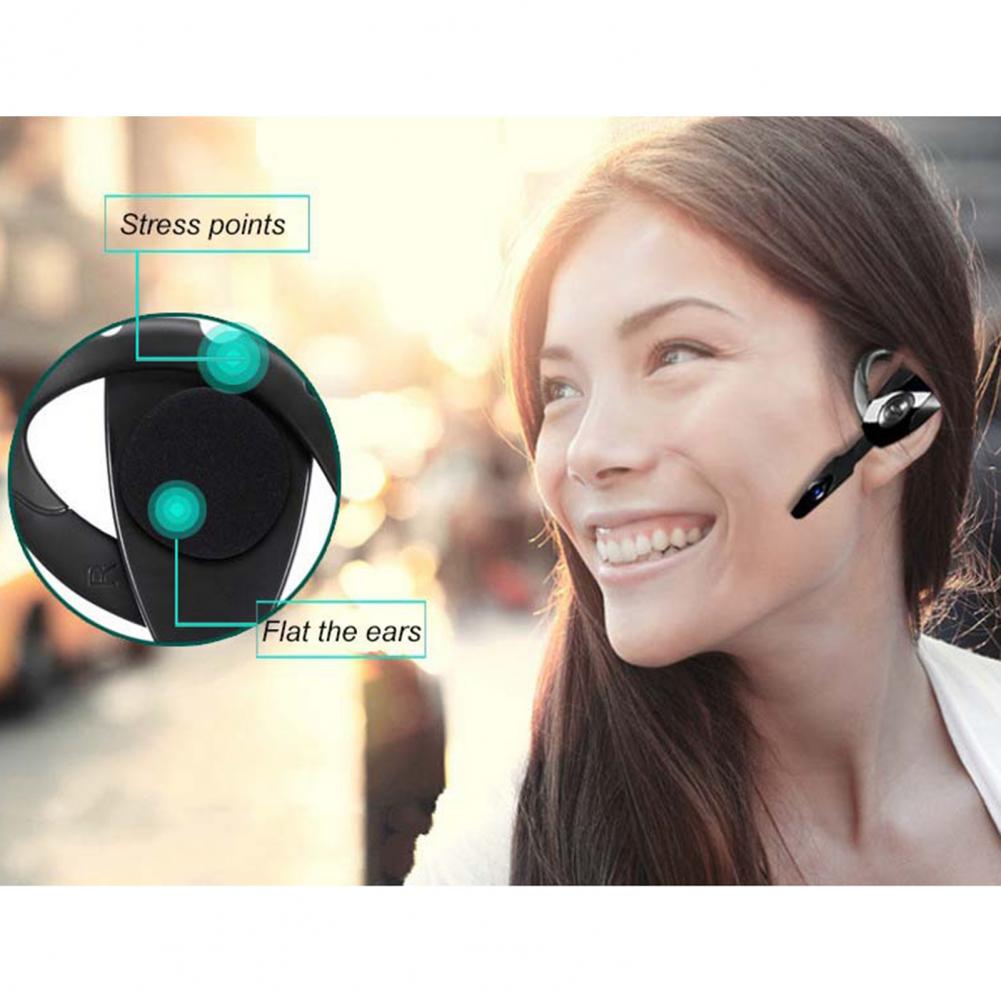 Auriculares Bluetooth 5,0 para PS3, cascos inalámbricos con manos libres, gancho único para la oreja, botón de Gel de sílice, con micrófono