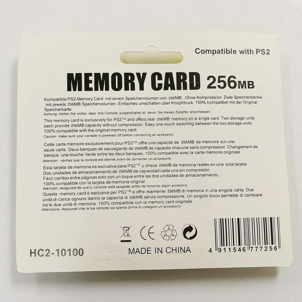 For PS2 8MB/16MB/32MB/64MB/128MB/256MB Memory Card Memory Expansion Cards for Sony Playstation 2 PS2 Black Memory Card