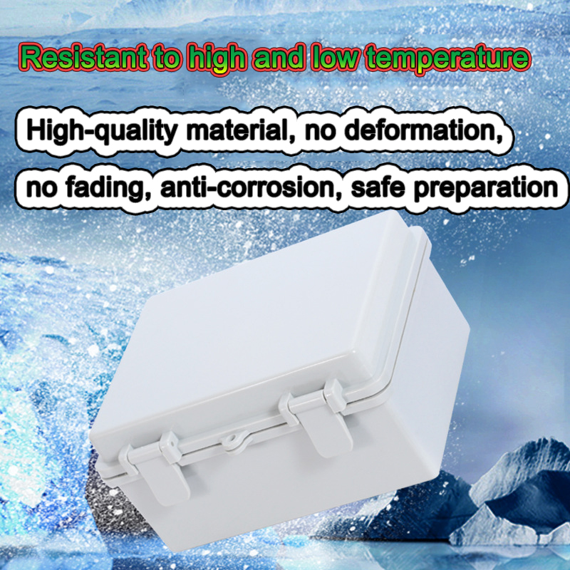 Waterproof Buckle Power Project box ABS plastic electric control box wire connection cable junction box Instrument Enclosure