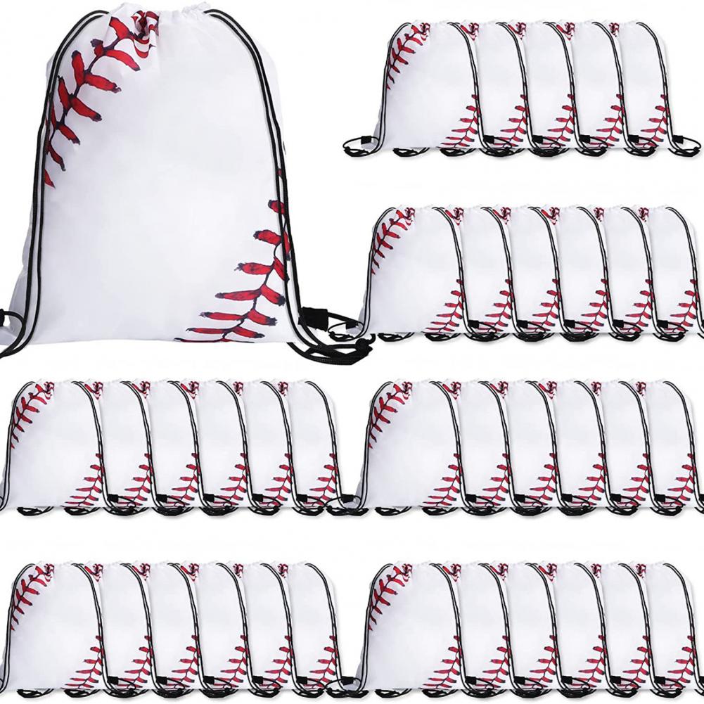 Softball Baseball Drawstring Backpack Outdoor Fitness Waterproof Backpack Bag Baseball Large Capacity Drawstring Bag Backpack