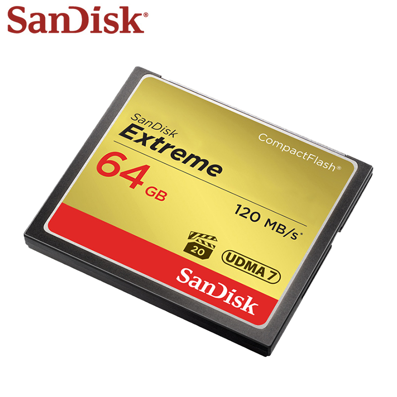 SanDisk Extreme CompactFlash Memory Card vpg 20 CF Card 32GB 64GB 128GB UDMA7 Original Flash Card for Camera