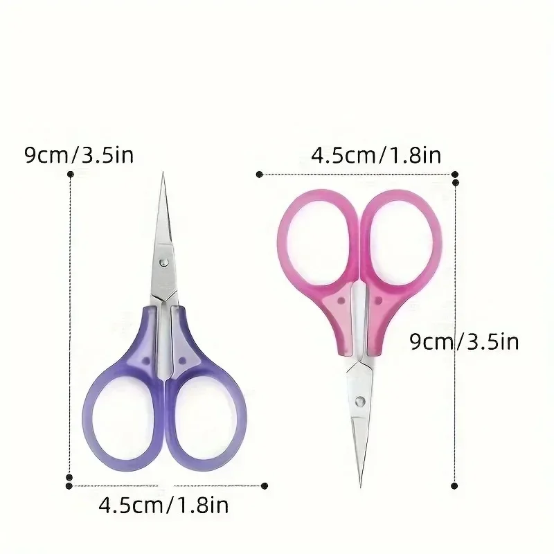 1 szt. mini zestaw nożyczek rzemieślniczych Precyzyjne nożyce robić precyzyjnego cięcia Idealne robić cięcia papieru, scrapbookingu, kosmetyki i nożyczek rzemieślniczych robić szycia