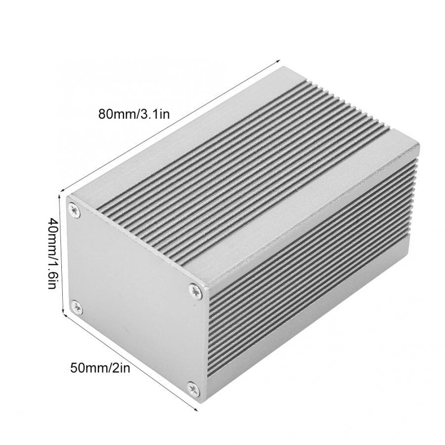 40x50x80mm Project Enclosure Case Printed Circuit Board Instrument Aluminum Electronic Cooling Box Outdoor Housing Junction box