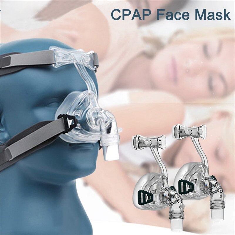 FM1 Volgelaatsmasker Cpap Auto Cpap Bipap Masker Met Gratis Hoofddeksels Wit Sml Voor Slaapapneu Osahs osas Snurken Mensen