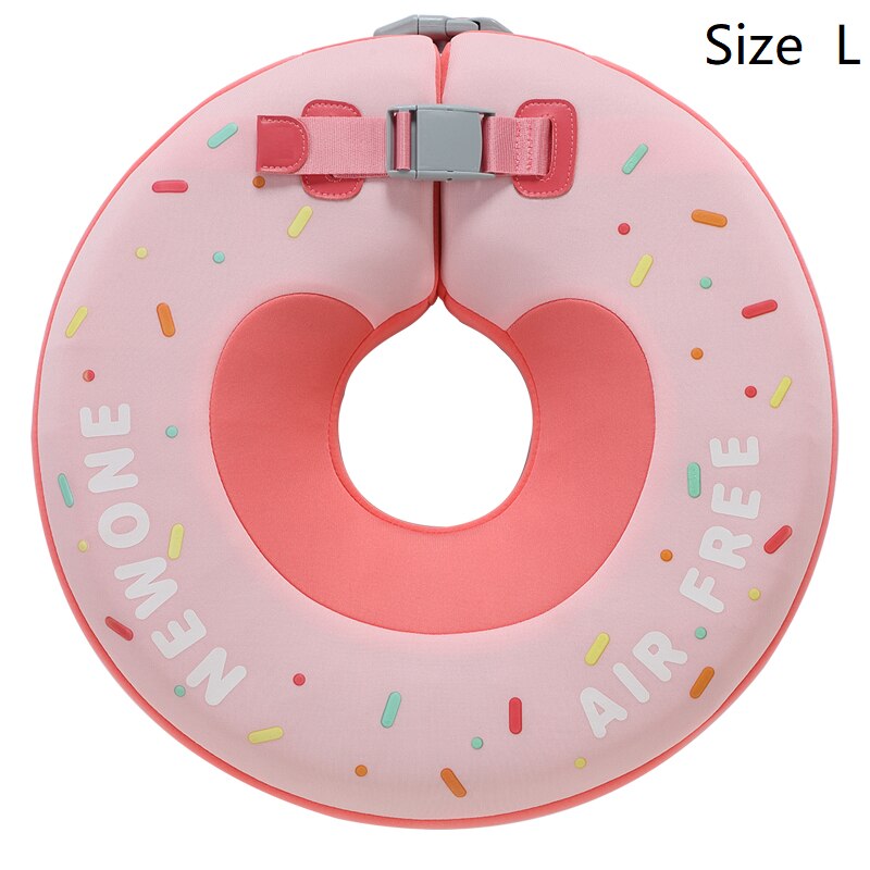 Niet-Opblaasbare bebé Hals flotador mal Zwemmen flotar Speelgoed Zwemmen entrenador Voor 0-12 maanden 0-10Kg bebé Zwemmers: Donuts pink L