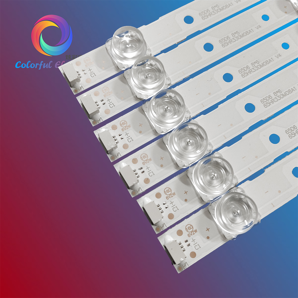 6pcs Led backlight for toshiba led 65UD6326 65p65us 65hr330m08a1 4c-lb6508-hr01j TCL L65P65US D65A620U/65V2/65L2/65D6