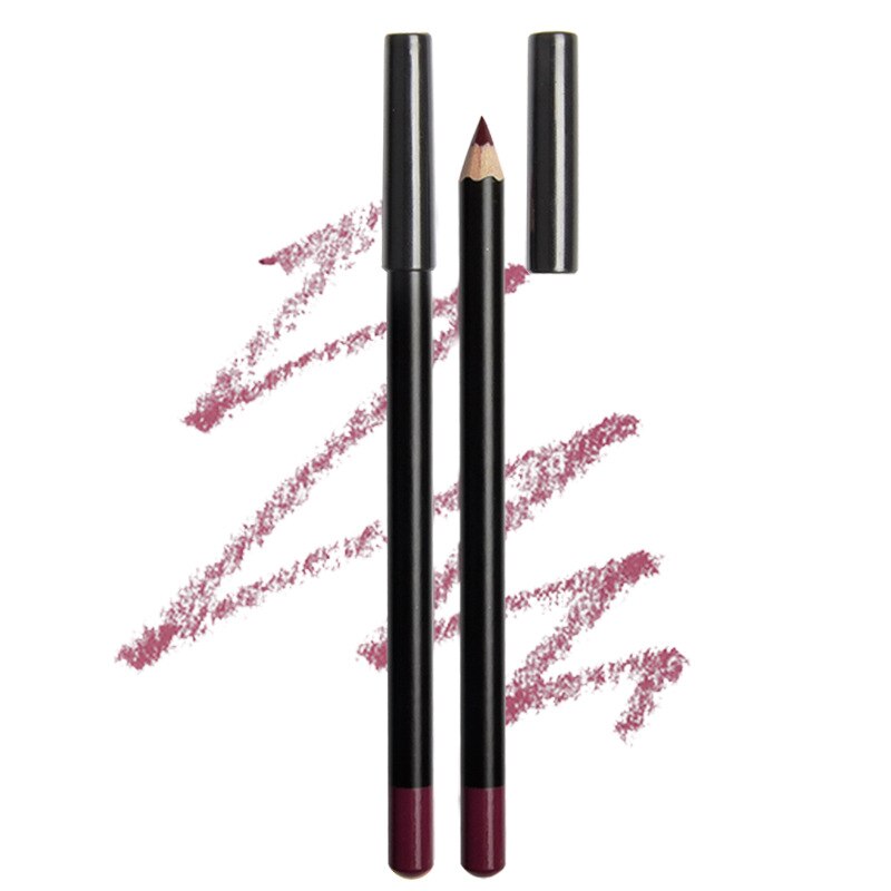 Bivanfe 15 Colors Matte Wood Lipliner Pencil Waterproof Long Lasting Vegan Lip Liner Pen Makeup Tool: 04