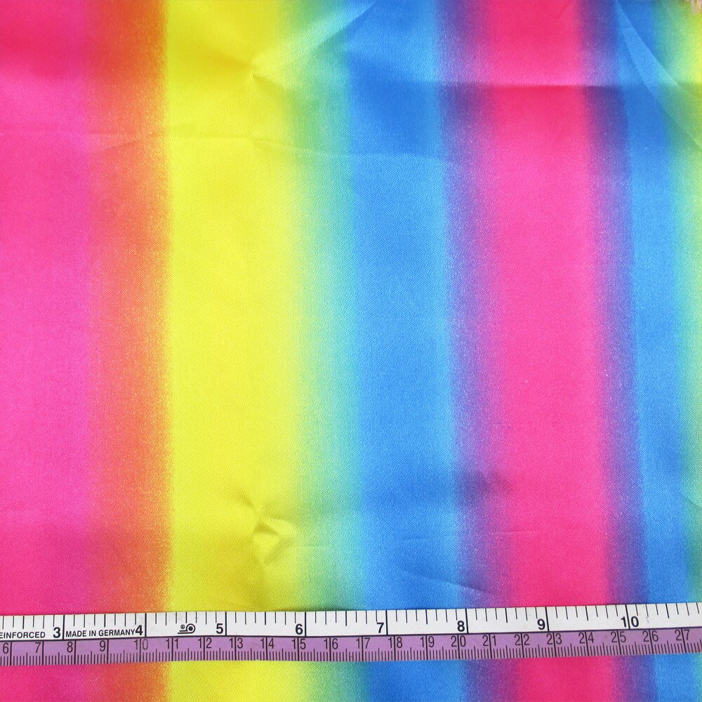 David accessoires 50*145 cm gekleurde regenboog satijn voor Tissue Kids Bedding home textiel voor Naaien Tilda Pop, 56573