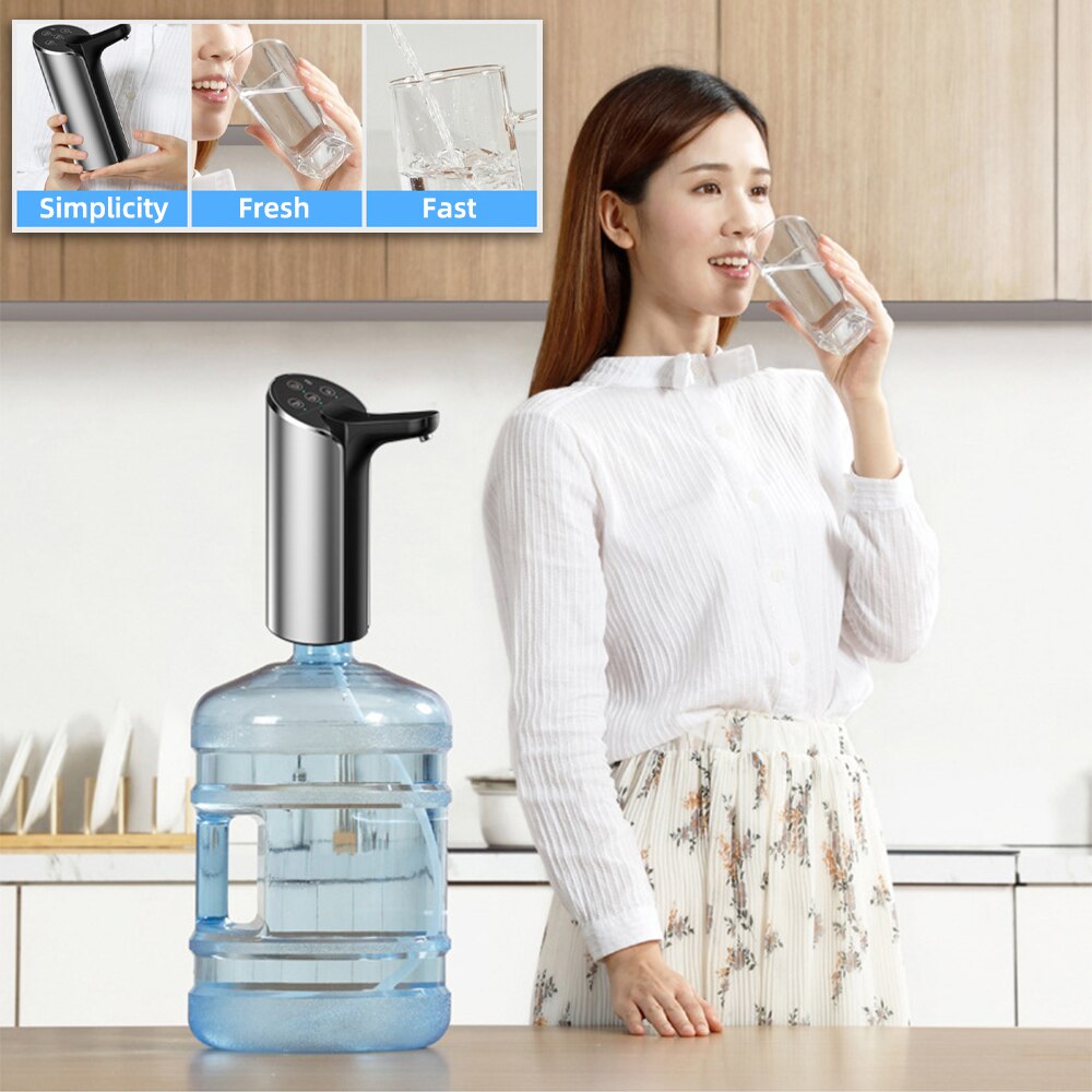Household Automatic Electric Water Pump Button Dispenser Gallon Bottle Drinking Switch For Water Pumping Device 3 Gears1