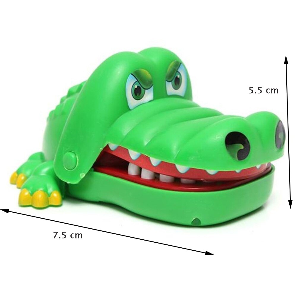 Small Size Crocodile Mouth Dentist Bite Finger Game Funny Gags Toy For Kids Play