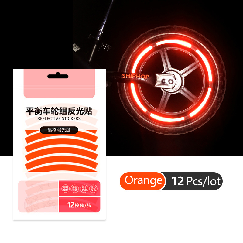 Reflecterende Bandensticker Veiligheidssticker Kleur Kids Balansfiets Reflecterende Sticker Wieldicker Fietsaccessoires