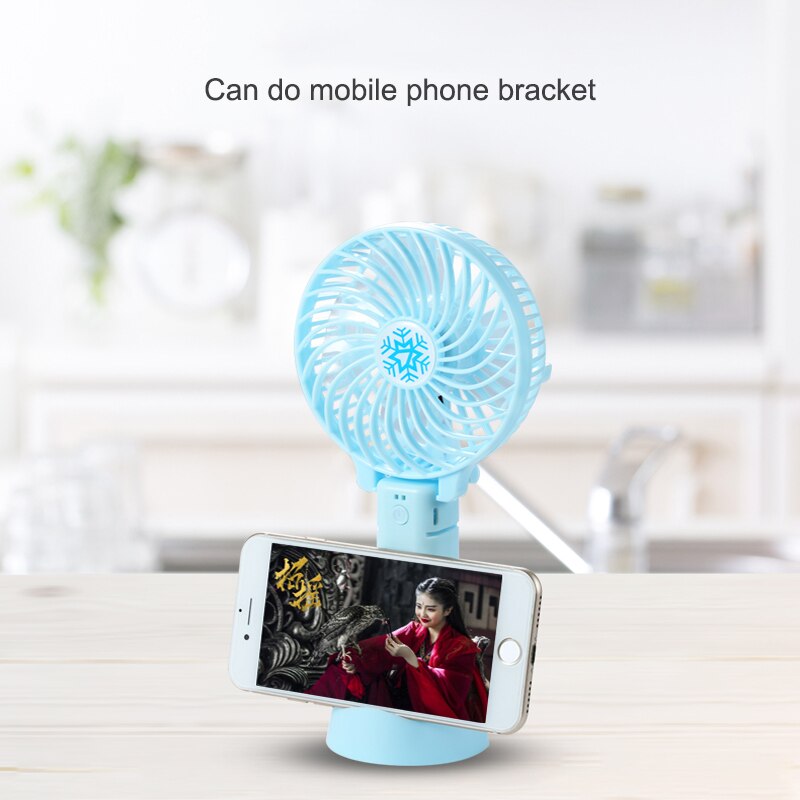 Mini Handheld Fan Foldable Portable Fan for USB Charging with Rechargeable 3 Speed Adjustable for Office Room Outdoor Household