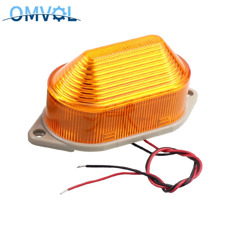 N-3051 Lampje Strobe Signaal Waarschuwingslampje Lamp Kleine Knipperlicht Security Alarm 12V 24V 220V Led: DC24V Orange