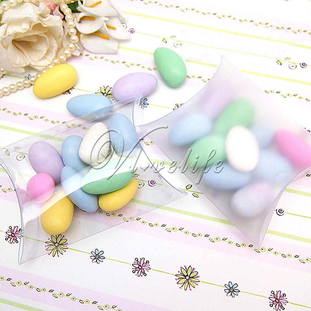 Kussen Wedding Party Favor Papier Box Dozen Snoep Supply Accessoires Gunst Kraftpapier Geschenkdozen 100Pcs