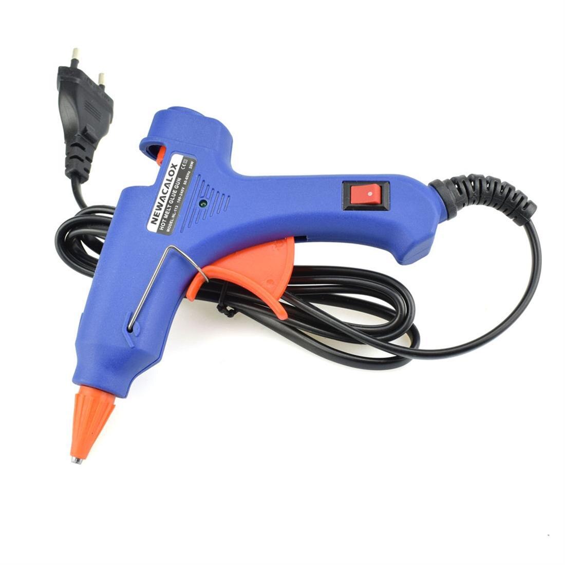 20W EU Plug Melt Glue Gun With 7mm Glue Sticks Industrial Mini Guns Thermo Electric Heat Temperature Repair Tool DIY