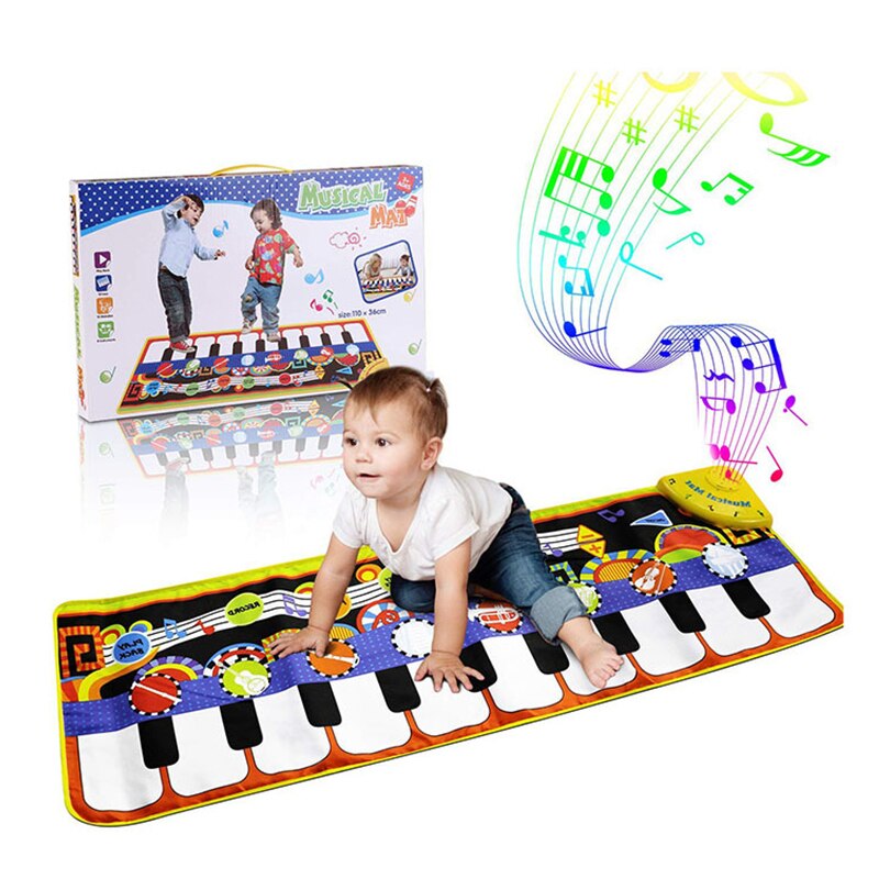 Multifunctionele Baby Speelgoed Piano Musical Mat Baby Speelkleed Kids Play Educatief Speelgoed Mat Game Baby Gym Tapijt Muziek Instrument