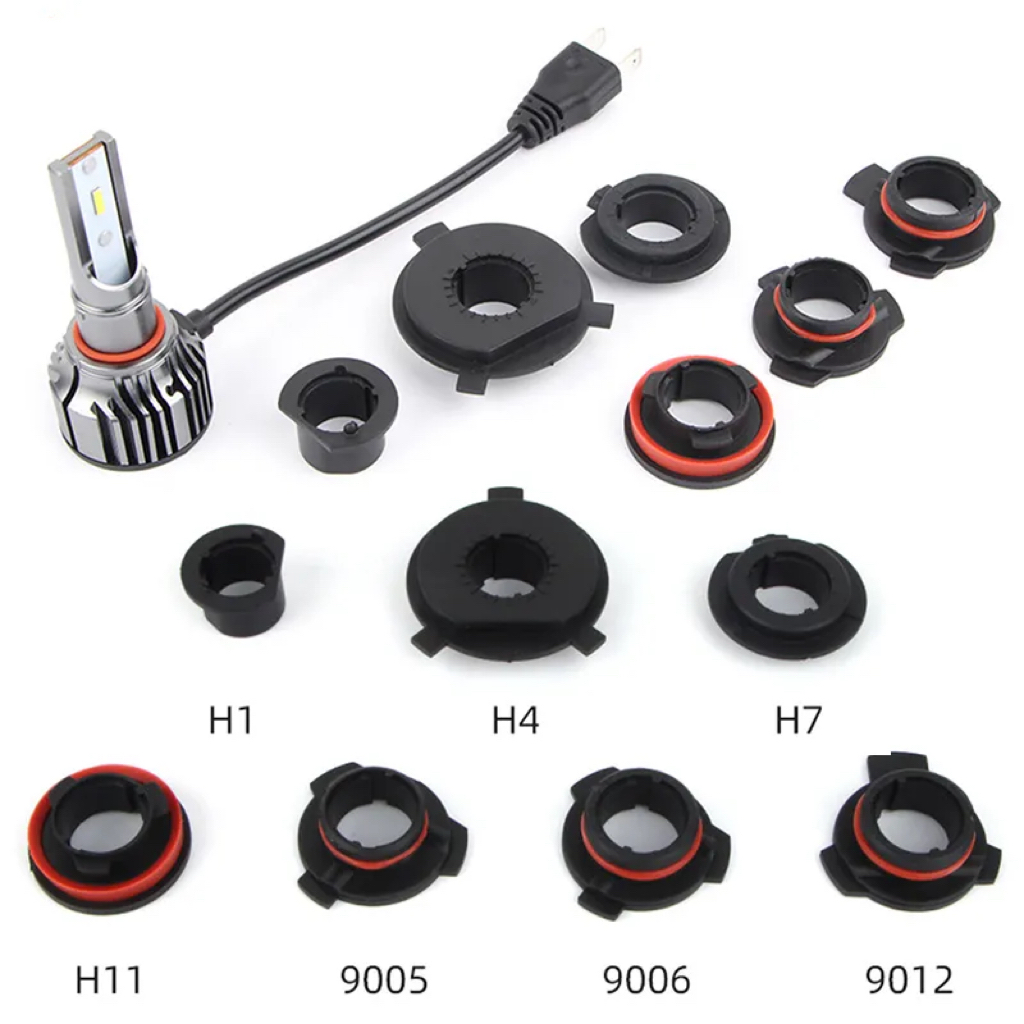 2 szt. Samochodowa żarówka LED reflektora podstawa adaptera uchwyt gniazda HB4/HB3/H11/H7/H4/H3/H1 klipsy ustalające reflektora