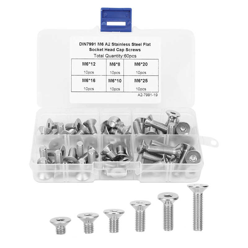 Stainless Steel Flat Hex Socket Screw Screw for Fastening Plastic Electronics Industry Soft Metal