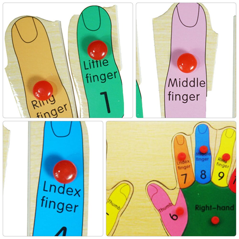 1Pc Grappige Houten Puzzel Speelgoed Creatieve Puzzel Speelgoed Voor Kinderen Kleurrijke