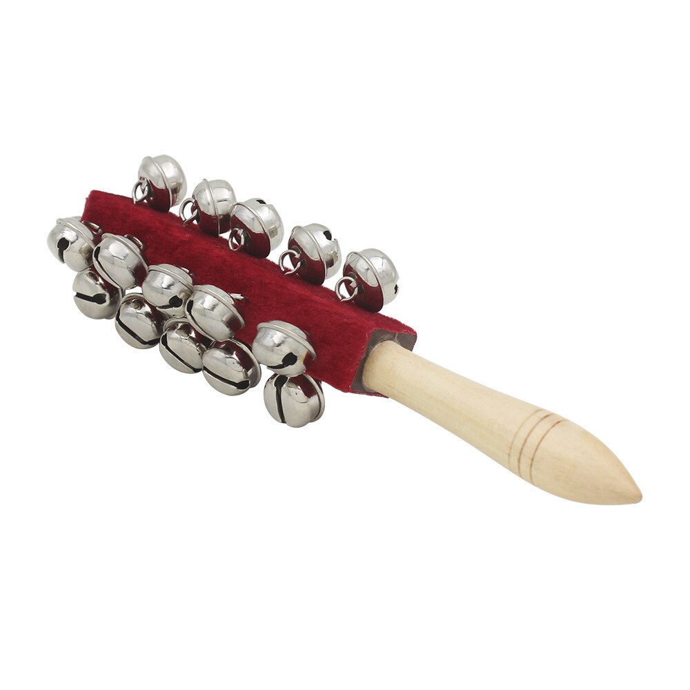 Hochet arc-en-ciel, clochette à main, cloche en bois colorée, instruments orff, hochets pour bébé, 10 percussions, corde de cloches