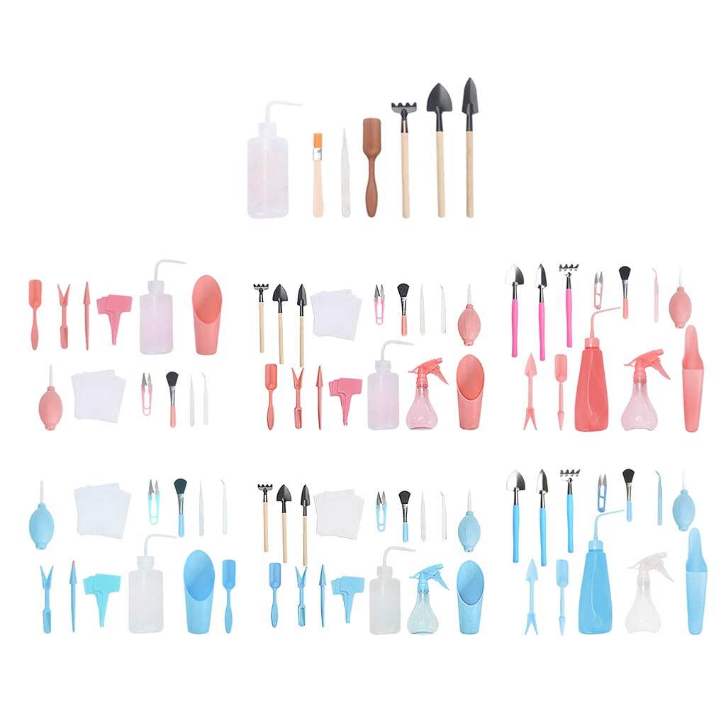 1 Set Mini Garden Tools, DIY Indoor Potted Flower Tools for Succulent Bonsai