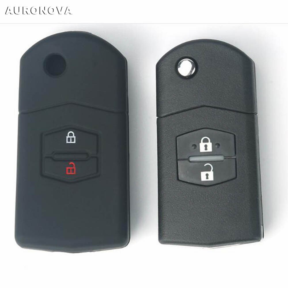 AURONOVA Replace Key Shell for Mazda Demio 2 3 5 6 M2 M3 M5 M6 CX7 CX9 RX8 MX5 MPV Replace Car Key Fob Case Shell Cover