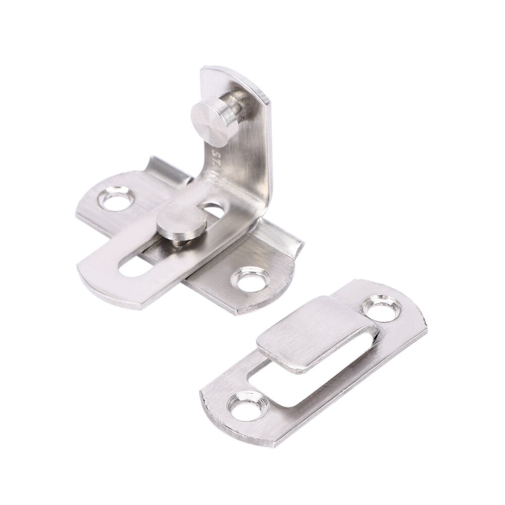 90 Degree Hasp Latches Stainless Steel Sliding Door Chain Locks Security Tools Hardware For Window Cabinet Hotel Home