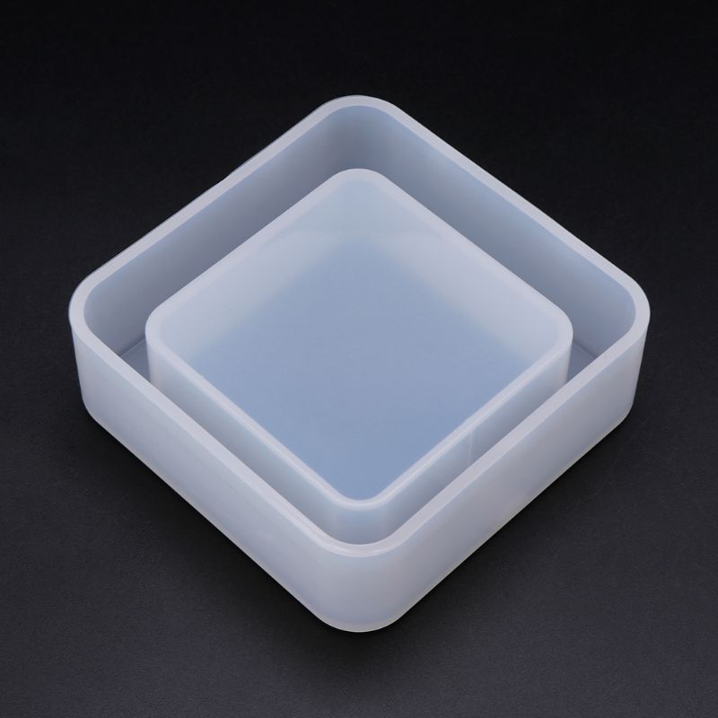 Siliconen siliconen mal diy asbak rond vierkant geometrisch sieraden maken epoxyhars spiegel knutselen mallen kristal handgemaakt