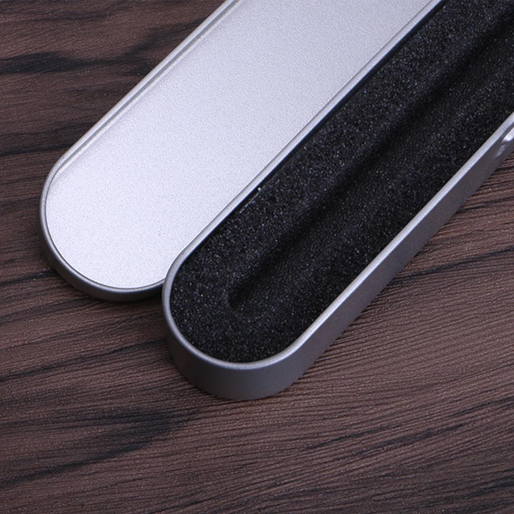 Plumier en aluminium argenté stylo boîte de rangement papeterie organisateur école utilisation de bureau